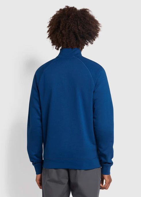 Farah Jim Half Zip Sweater Blue